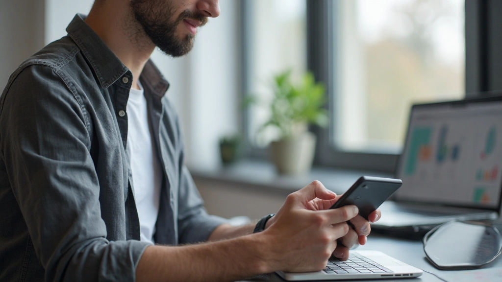 Mobile-first dizajn prístup zobrazený na smartfóne s porovnaním stolnej verzie